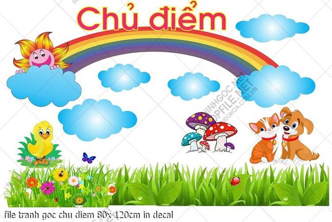 file tranh goc chu diem 80x 120cm in decal